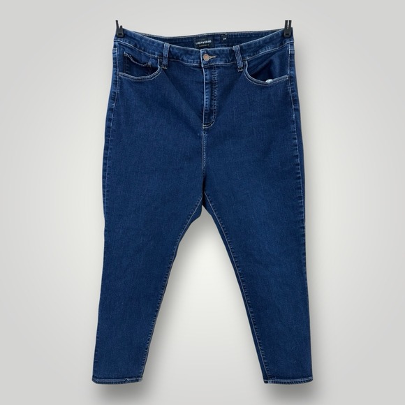 Lucky Brand Denim - Lucky Brand Jeans Emma Legging 24W 41x26 Straight Leg Blue Womans Dark Wash